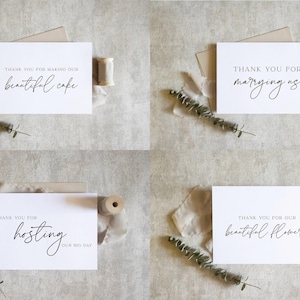 Wedding Vendor Thank You Card | Thank You Wedding Vendor | Wedding Day Appreciation Card