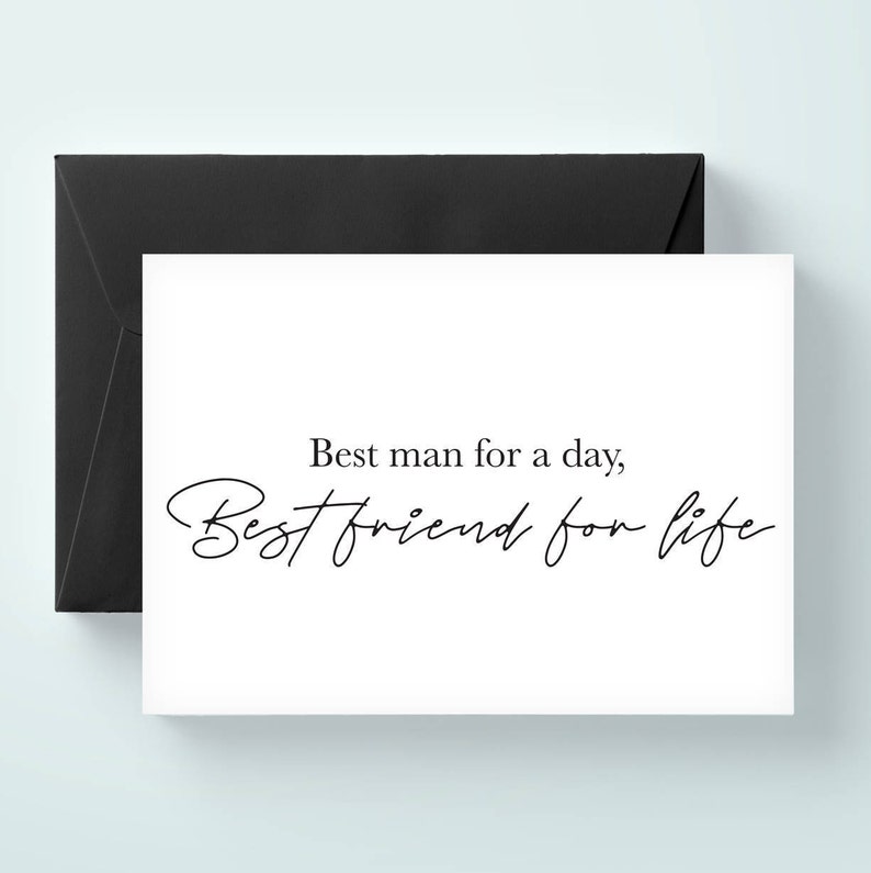will you be my groomsman card Best man for a day will you be my best man card best friend for life wedding card SKU: LNGMP08