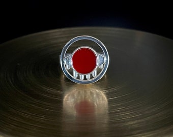 Carnelian Circle Ring