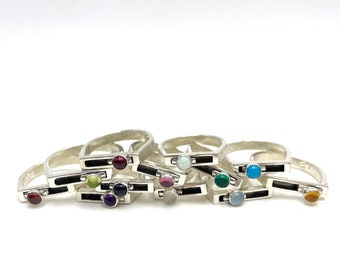 BIRTHSTONE SLIDE RINGS