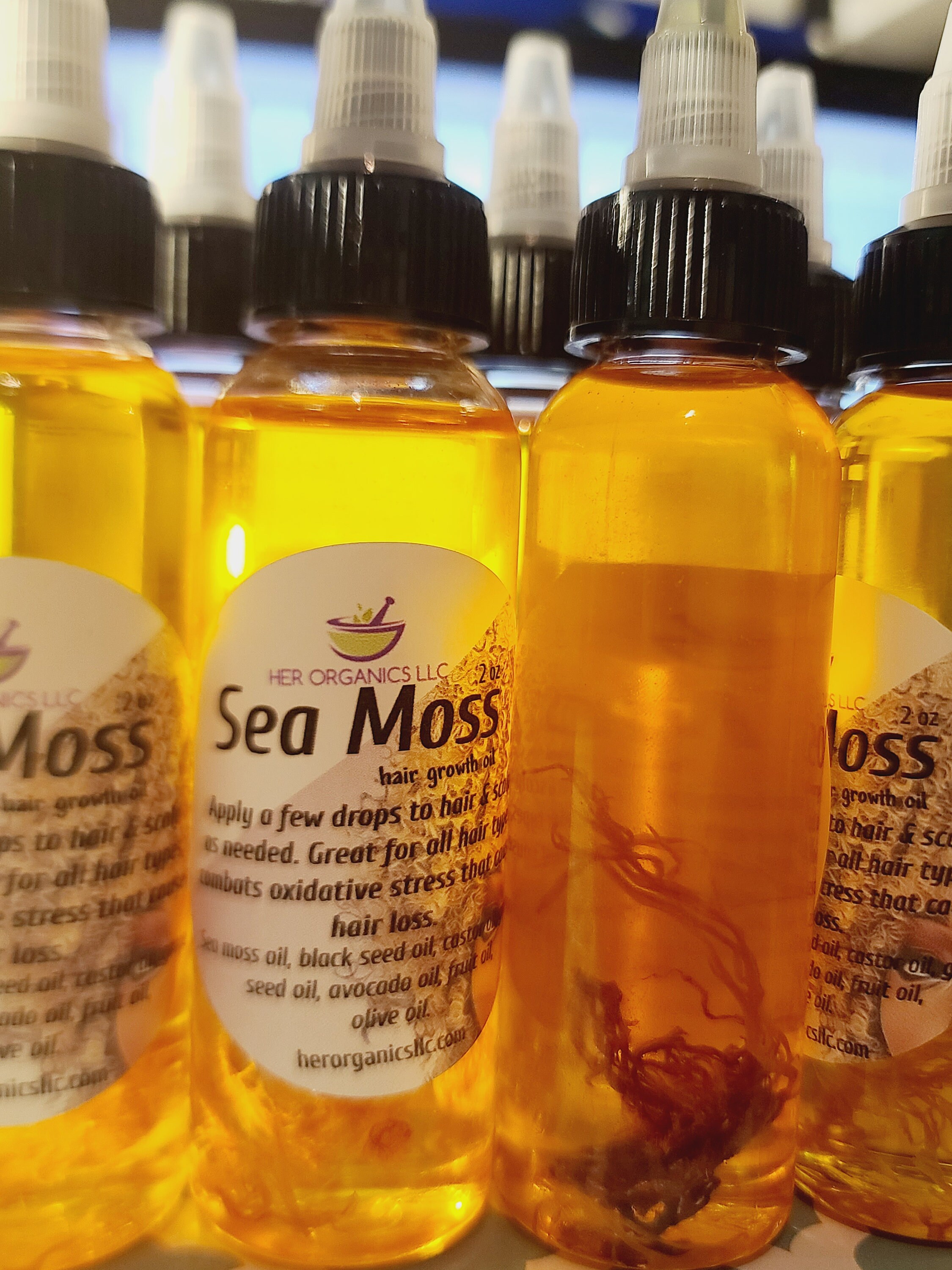 Sea Moss Hair Growth Oil 2 Oz with Sea Moss Inside - Etsy