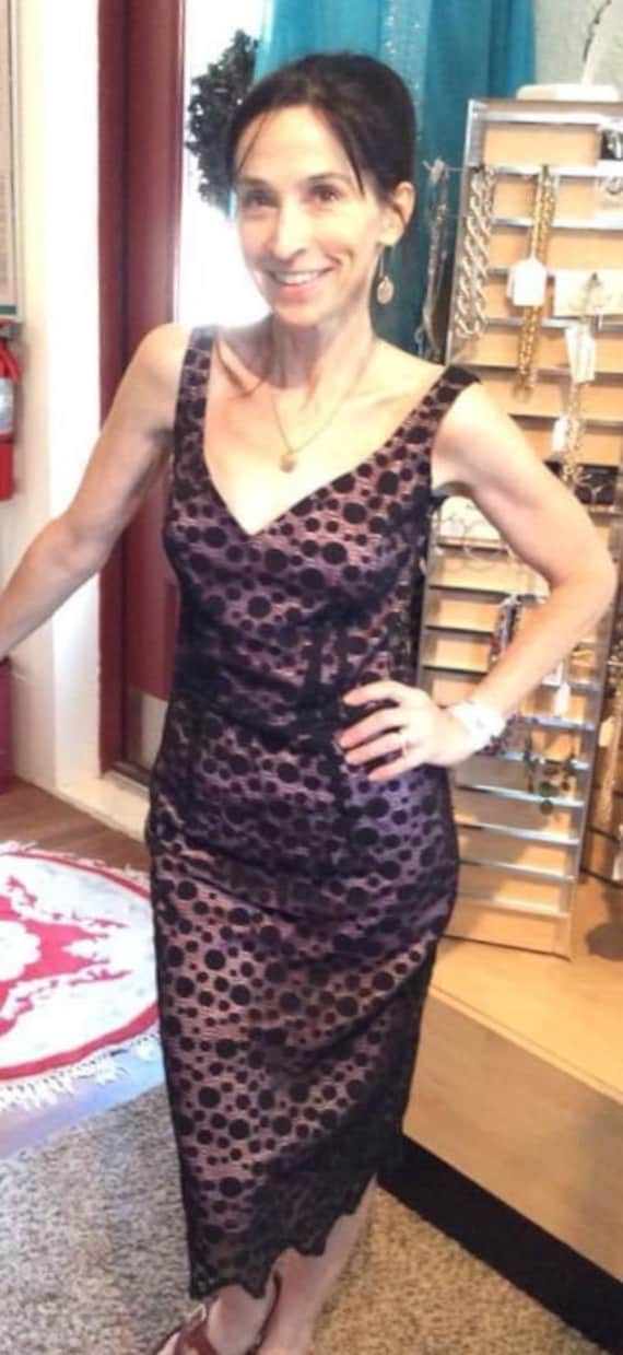Audrey Hepburn Sleeveless Black Lace Dress