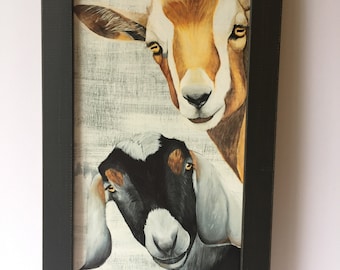 Goat Wall Art Etsy