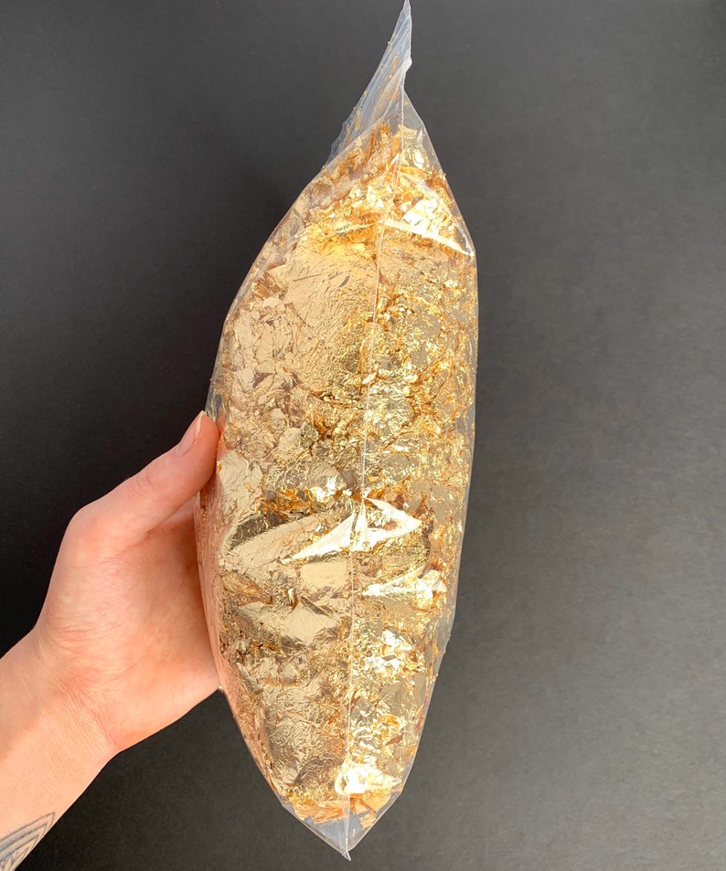 Painting Supplies DIY Craft Supplies Resin Art Art Supplies Epoxy Resin Filler 50g Gold Leaf Flakes Gold Leaf Embellishments UV Resin