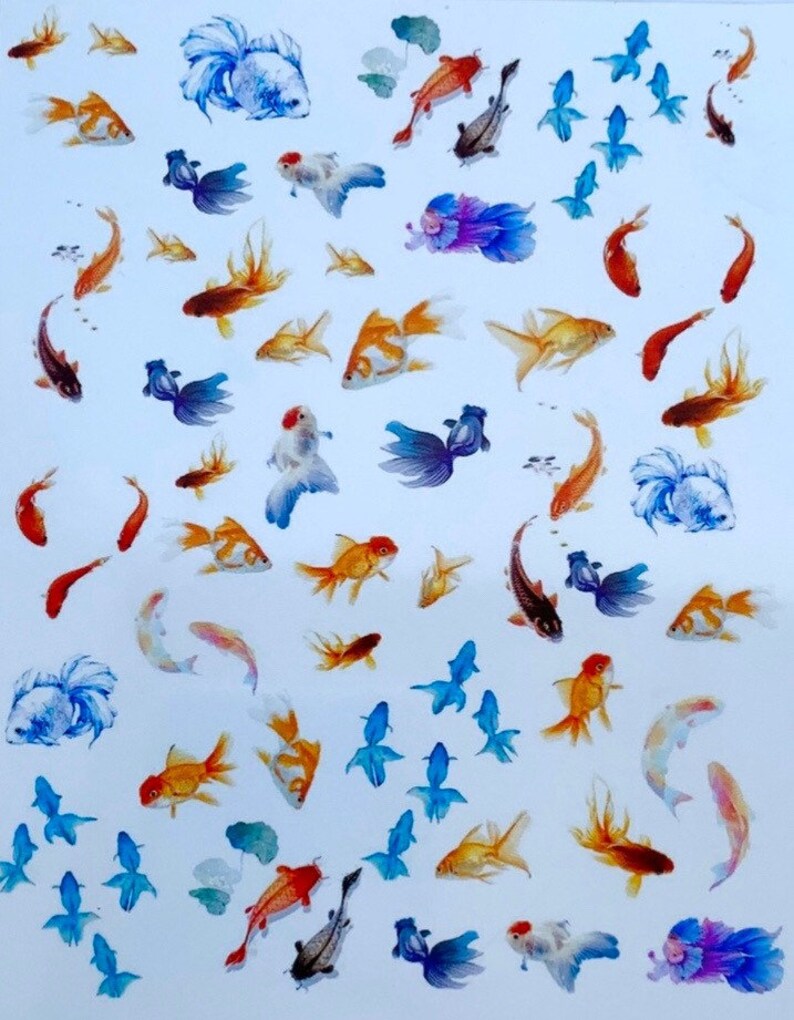 3D Fish Transparent Film Epoxy Resin Filler UV Resin Etsy