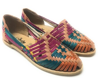 mexican sandals colorful