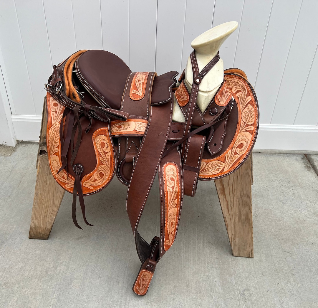 Herraje Black Fino Para Montura Charra Charro Saddle Kit
