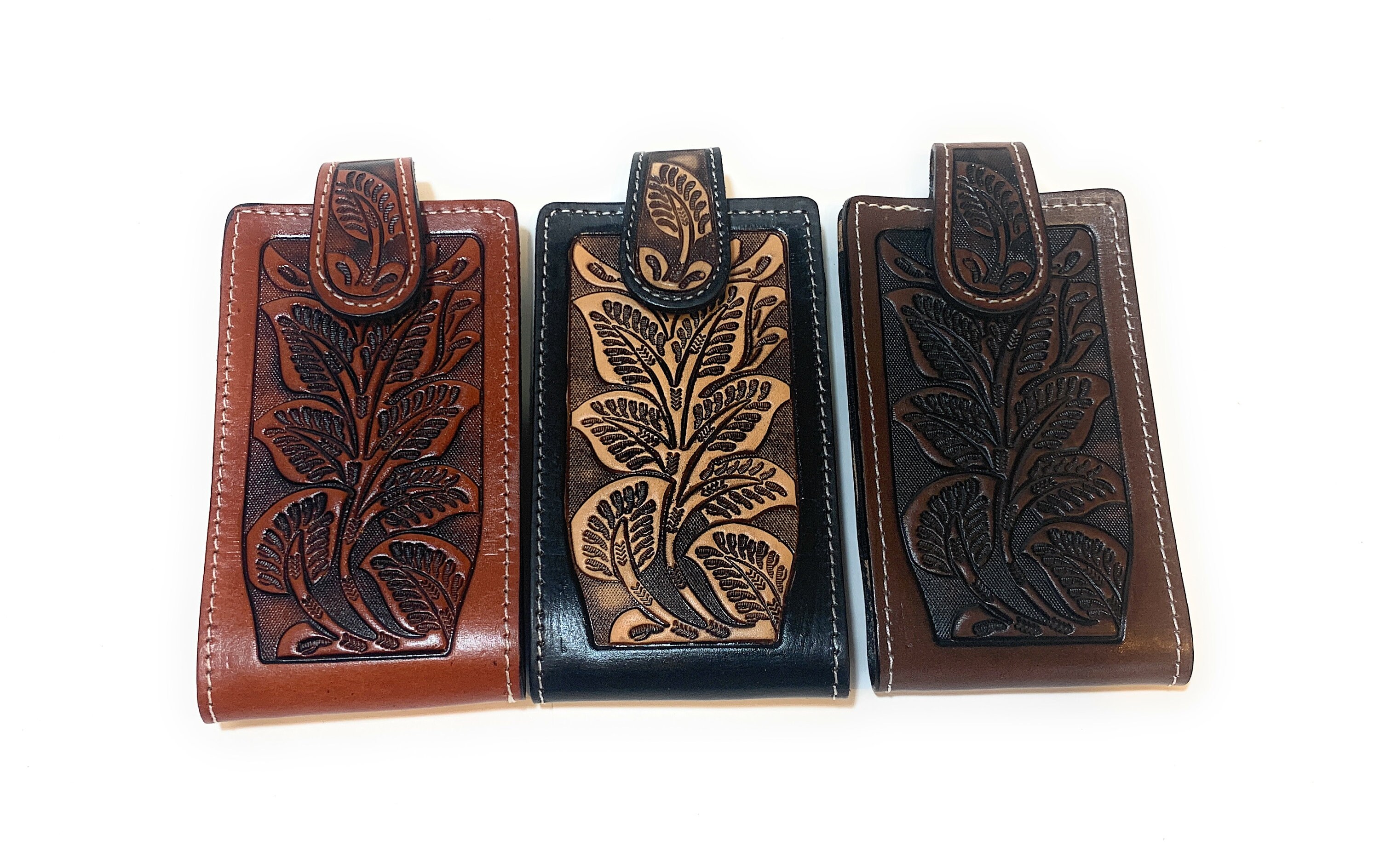 Western Cell Phone Case Heavy Duty Genuine Leather Cowboy Etsy