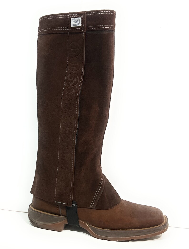 Polainas Dark Brown (M) Charras Leather Half Chaps main image 0