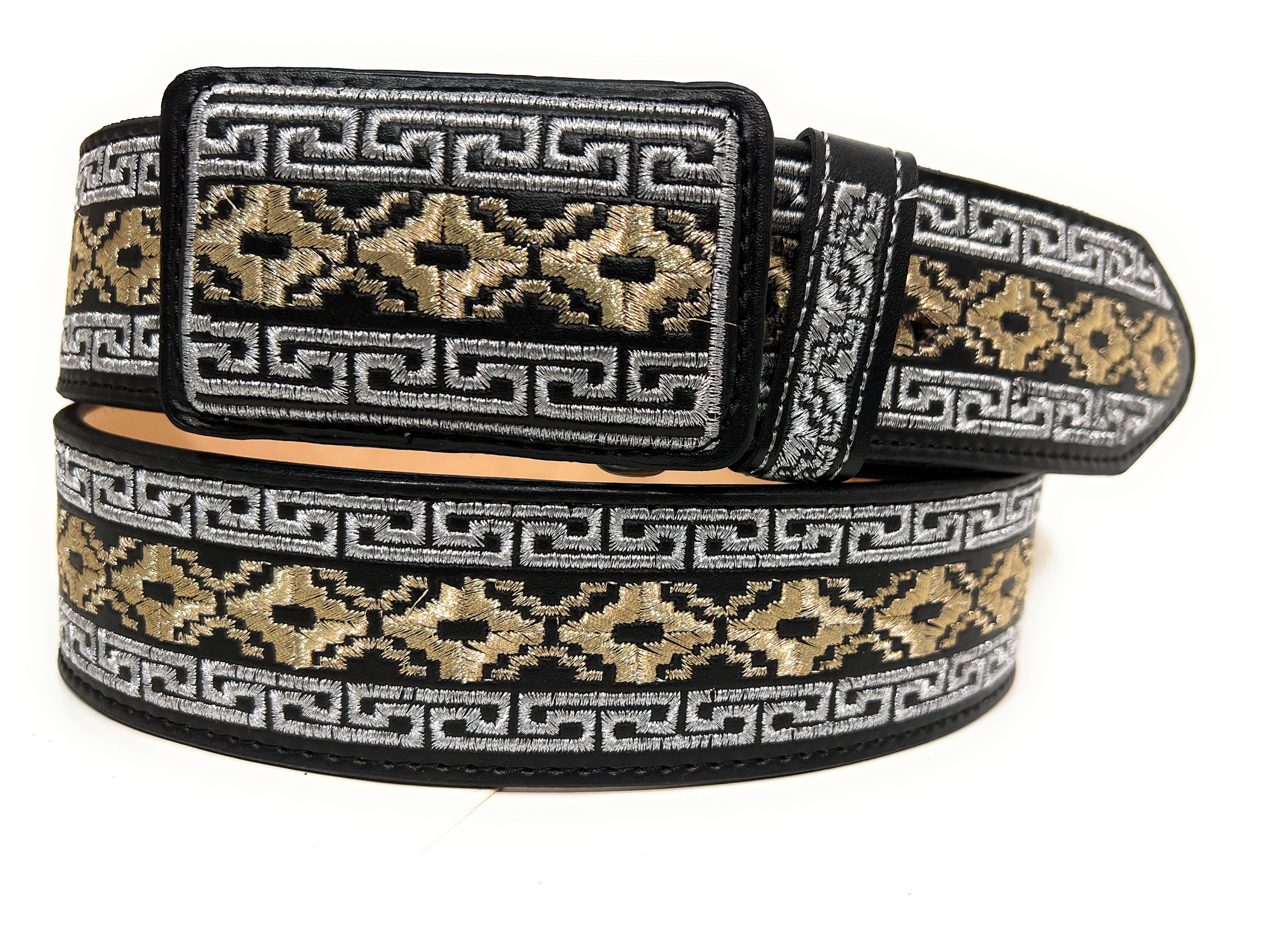 Cinto Piteado De Plata Authentic Embroidered Belt Silver -  Sweden