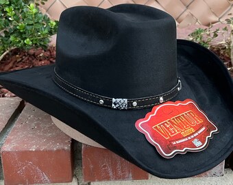 Men's Black Western Hat. Sombrero 