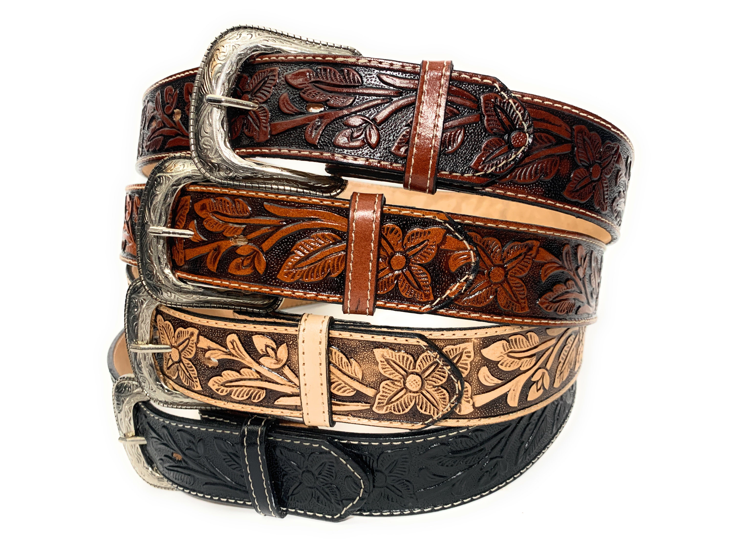  Boys' Belts ,Western Belt Genuine Leather Belt for Men