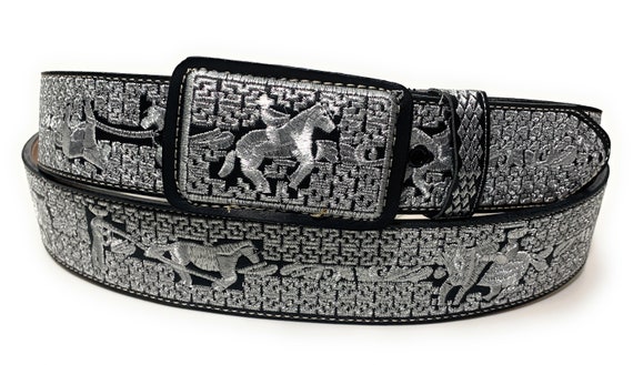 Cinto Piteado De Plata Authentic Embroidered Belt Silver -  Sweden