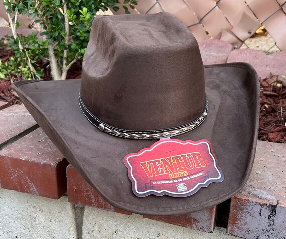 Men's Brown Western Hat. Sombrero 