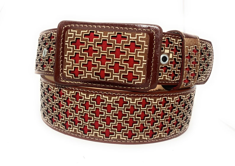 Authentic Mexican Charro Belt Cinto Vaquero Fino Etsy