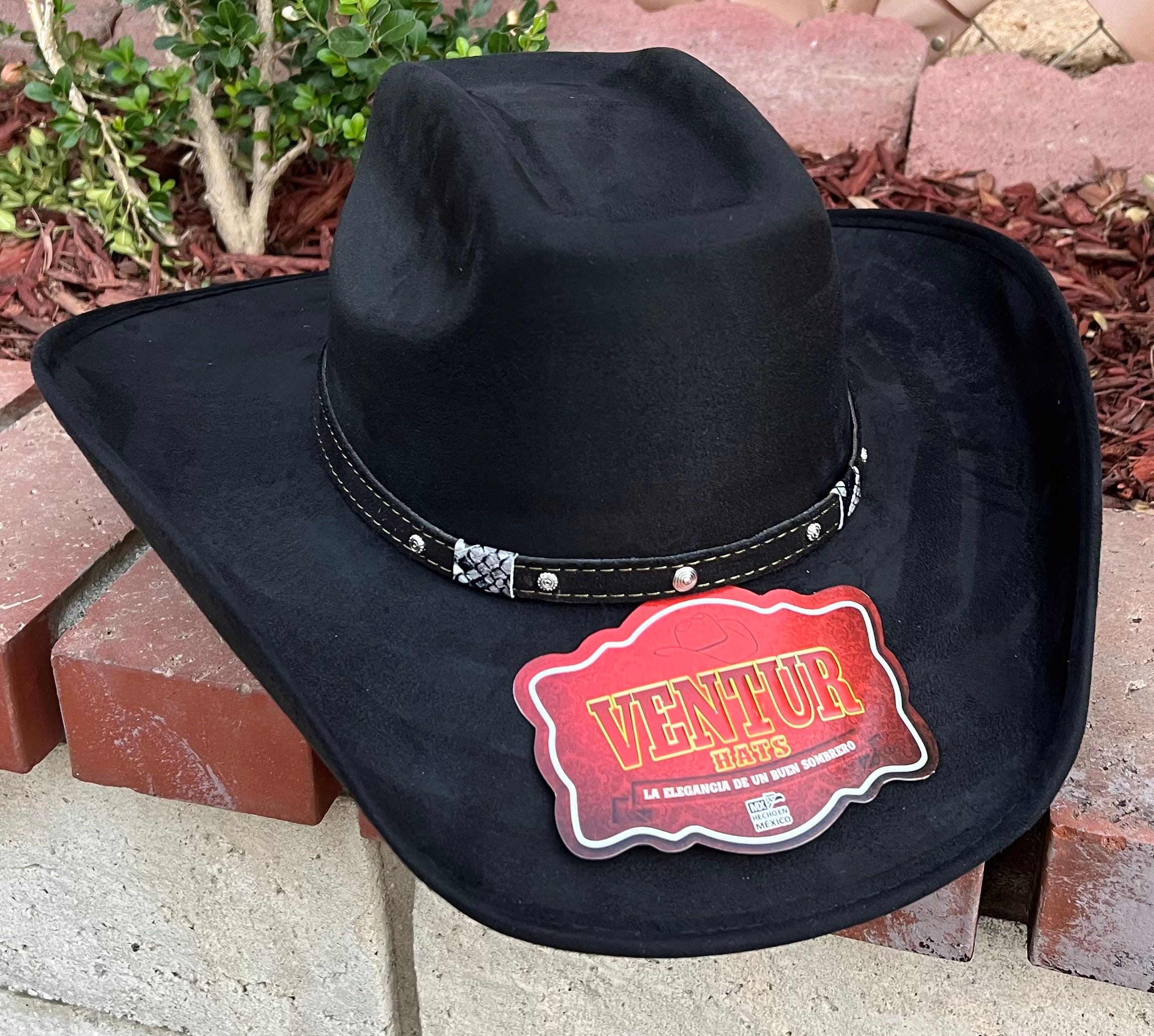 Black Western Hat. Sombrero Texana Rodeo Etsy