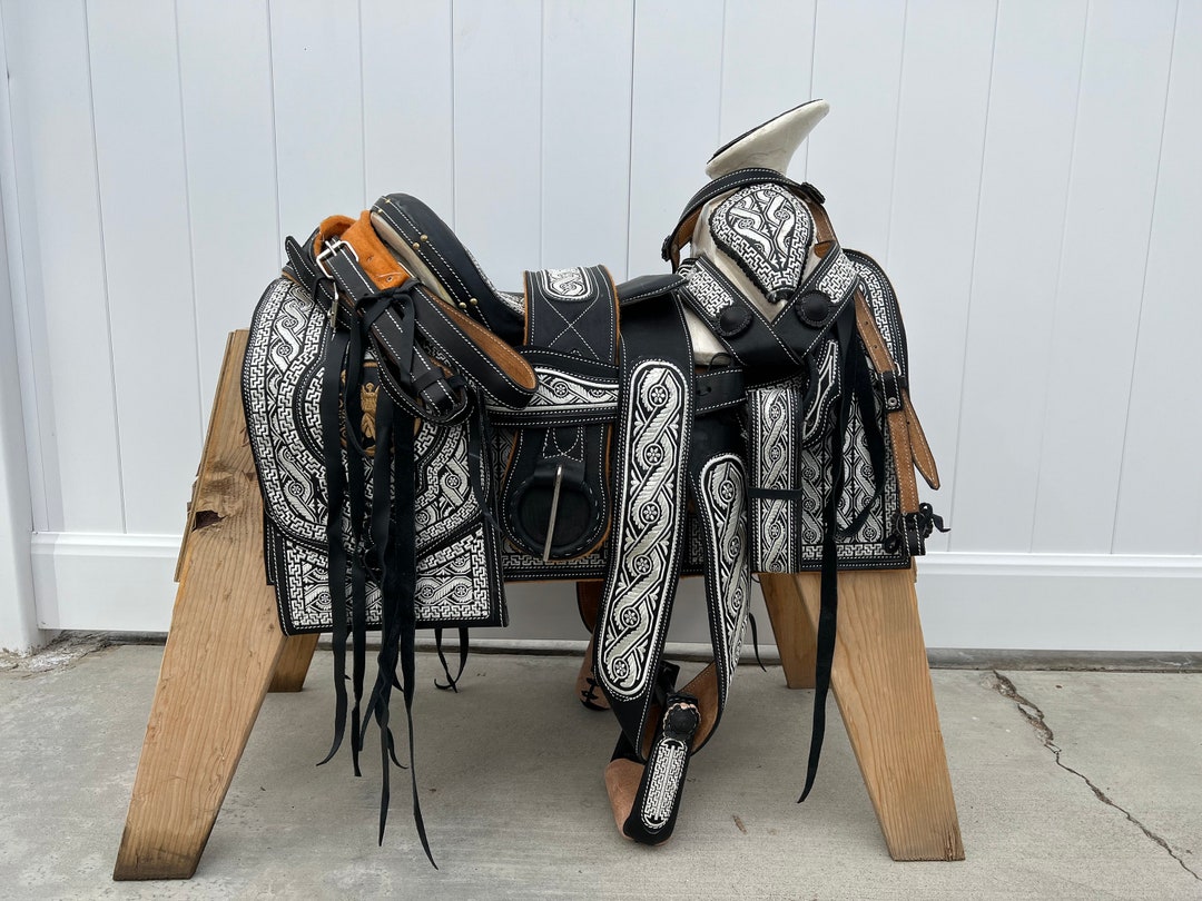 Herraje Black Fino Para Montura Charra Charro Saddle Kit main image 1