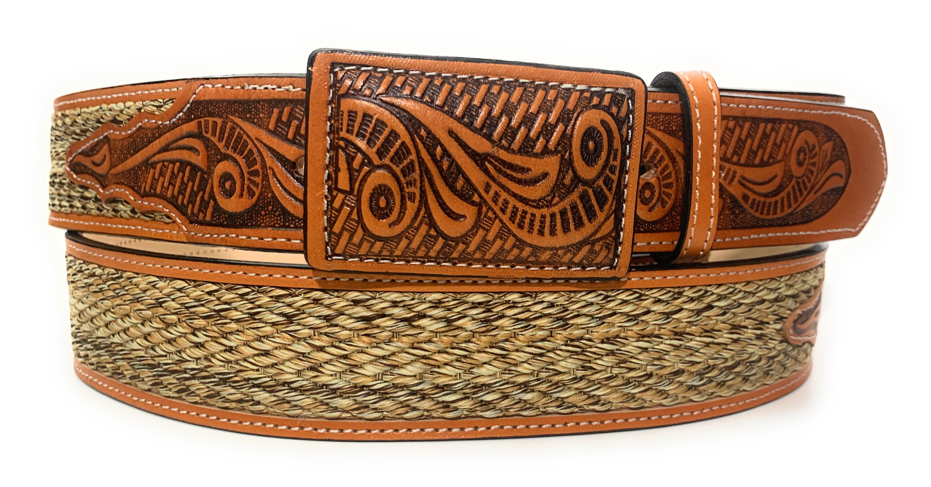 Men's Western Belt. Cowboy 2 Wide Rodeo Leather Belt Etsy Australia