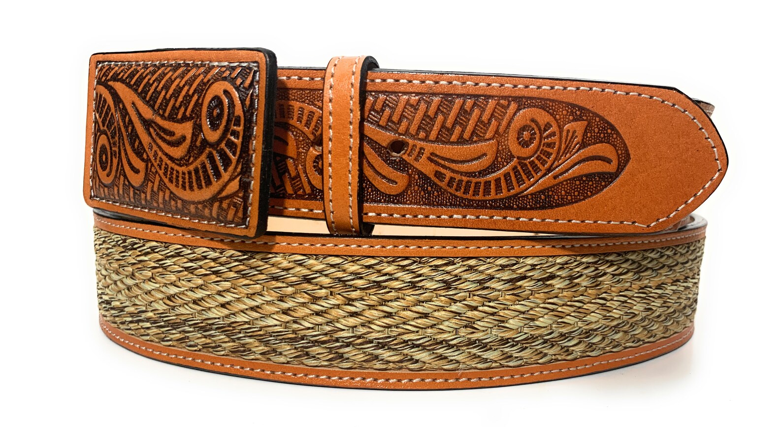 Men's Western Belt. Cowboy 2 Wide Rodeo Leather Belt Etsy Australia