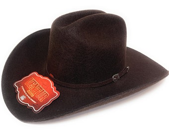 Men's Brown Felt Western Hat. Cowboy 