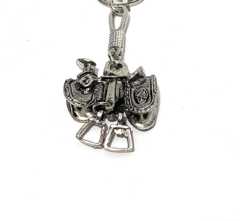 Western Cowboy Horse Saddle Key Chain. Llavero Vaquero Montura Etsy