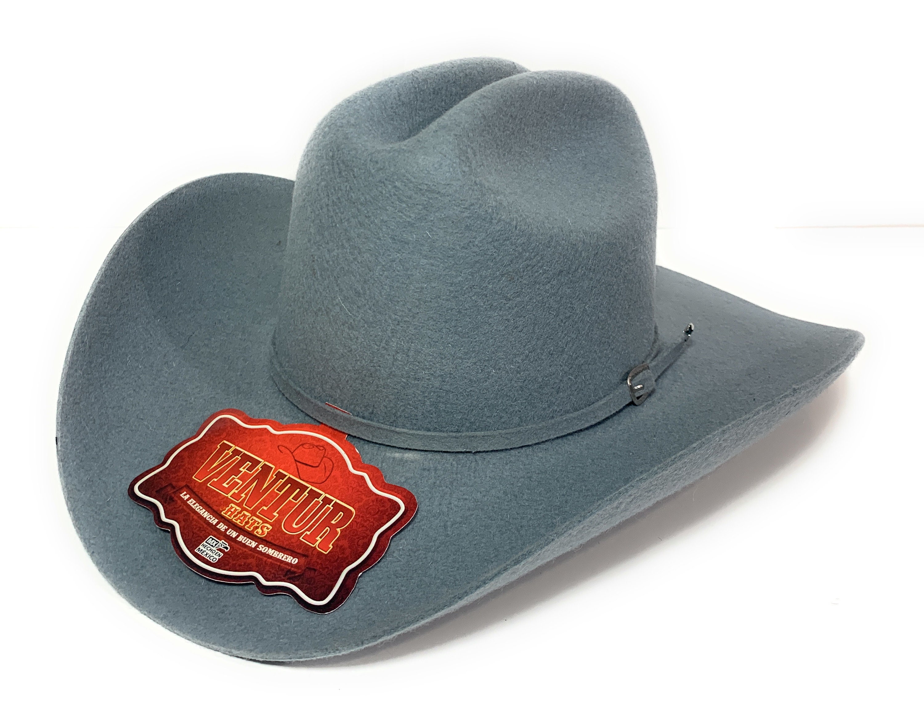 Chapeau occidental en feutre gris pour hommes. Cowboy Rodeo - Etsy France