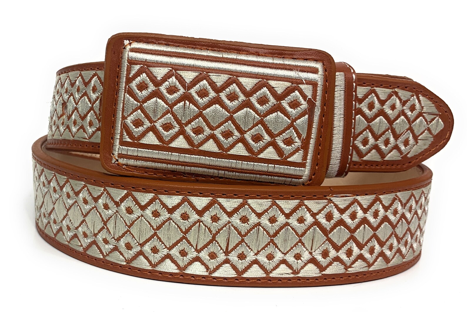 Mens Embroidered Western Belt . Cinto Charro Bordado. Cinto Etsy UK