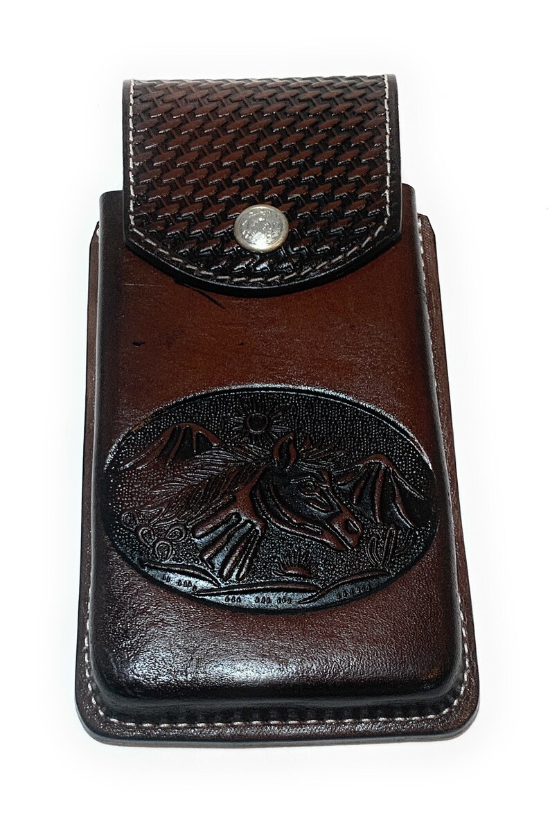 Western Cell Phone Case Cowboy Heavy Duty Genuine Leather XL Etsy