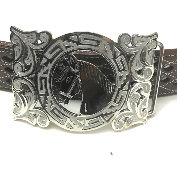 Hebilla de cinturón occidental para hombres, hebilla de rodeo de caballo  vaquero. Hebilla Vaquera Caballo -  México