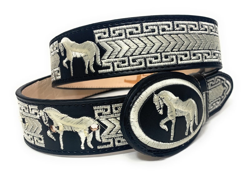 Mens Embroidered Western Belt . Cinto Charro Bordado. Cinto Etsy