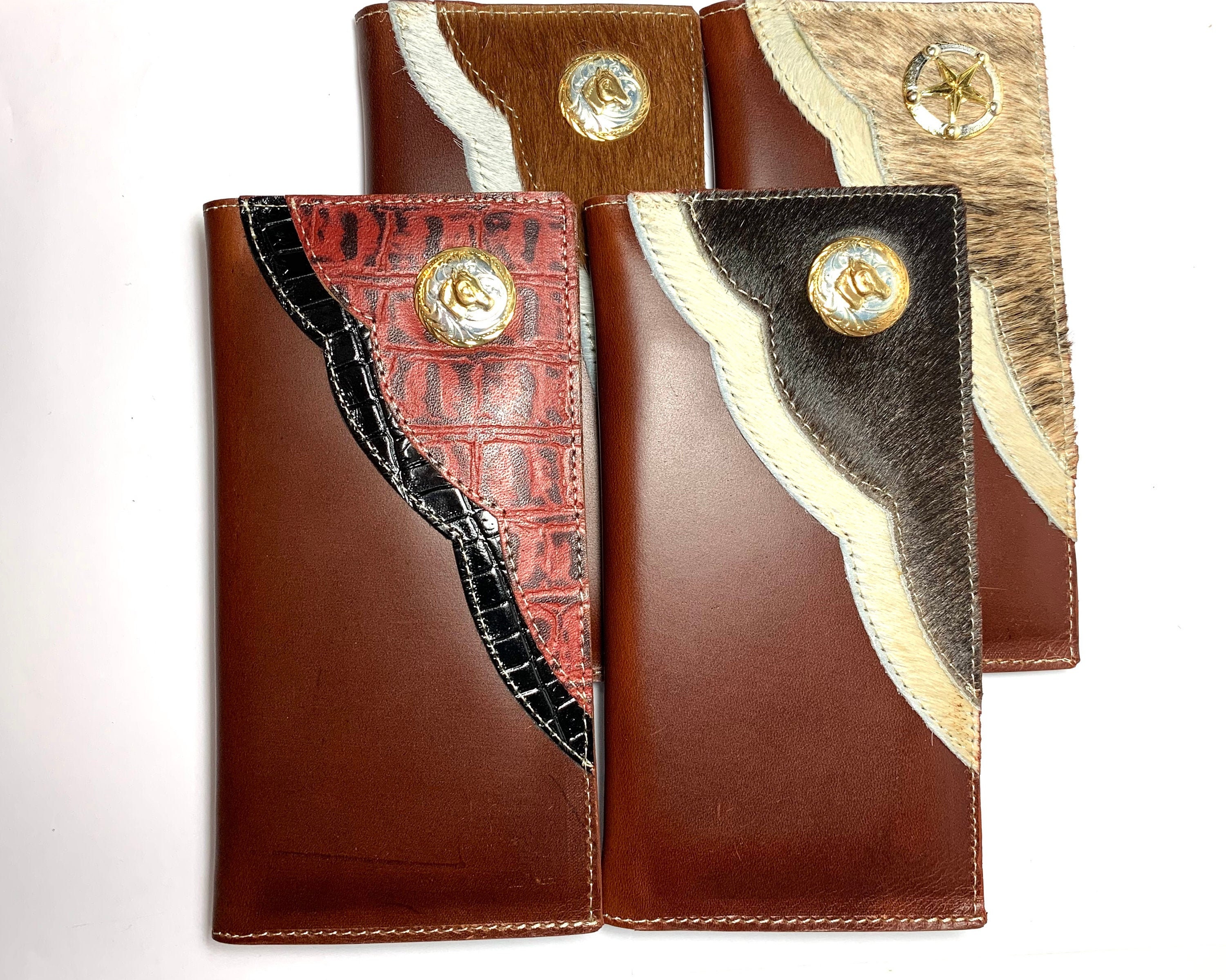 Men's Western Genuine Leather Tall Bi Fold Rodeo -