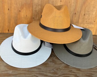 Men's Panama Style Summer Hat Light Weight Beach Style Hat