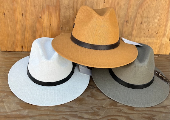 Men s Panama Style Summer Hat Light Weight Beach Style Hat Etsy