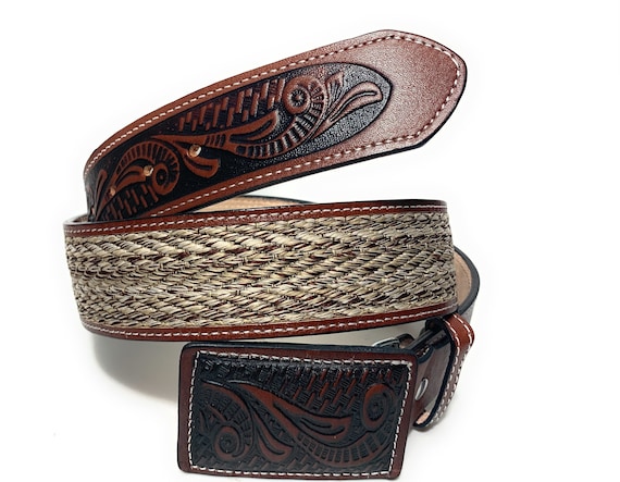 Men's Western Belt. Cinto Cinturon Charro. - Etsy