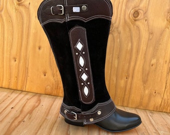 Polainas Cafe/Miel (M) Charras Leather Half Chaps main image 1
