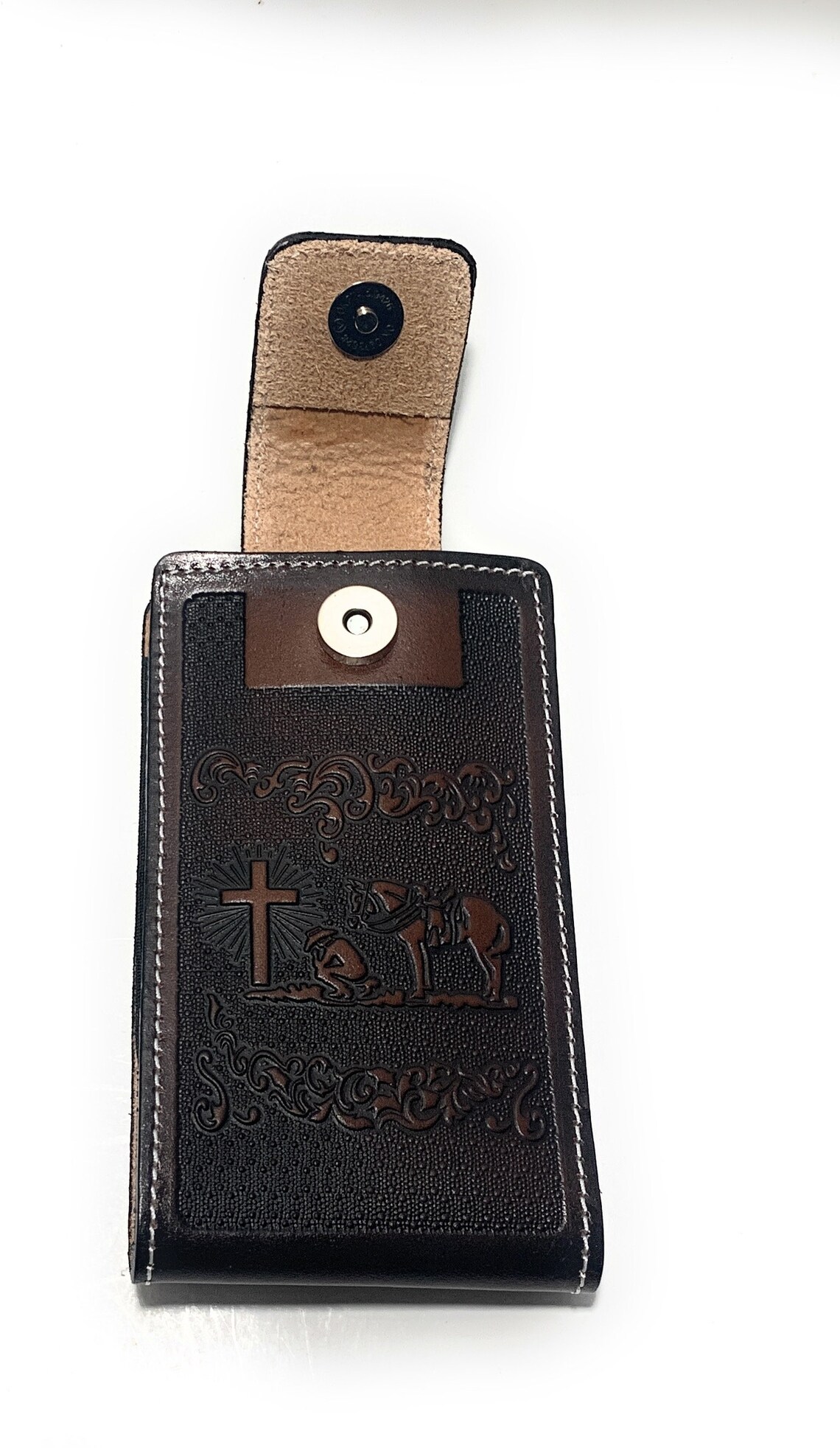 Western Cell Phone Case Heavy Duty Genuine Leather Cowboy Etsy