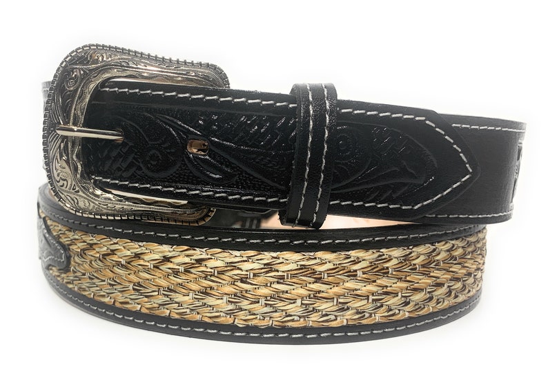 Kids Boys Western Leather Belt. Tulip Decorated Little Cowboy Etsy