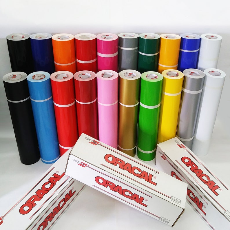 Oracal 651 adhesive vinyl 1 rolls of 12 x 20 feet ea you pick the colors you need 20 colors available Most Popular Colors