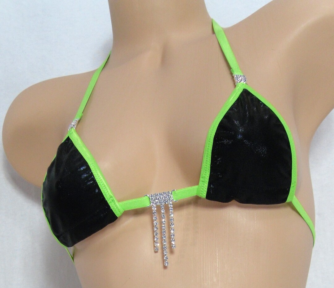 Micro bikini green  G string