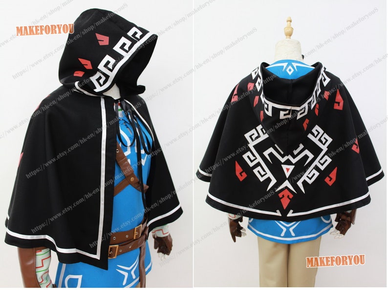 Unisex/'s Legend of Zelda Breath of the Wild Link Cosplay Costume With Cap Ver.2