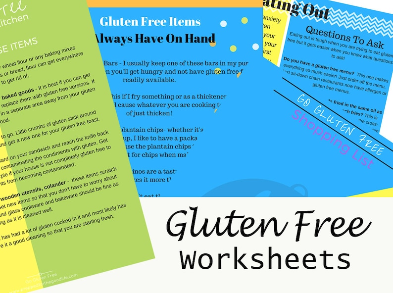 Gluten Free Printable Bundle - Etsy