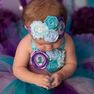 Little Mermaid First Birthday Tutu Outfit, Under The Sea Mermaid Tutu Set, Mermaid Baby Girl Tutu