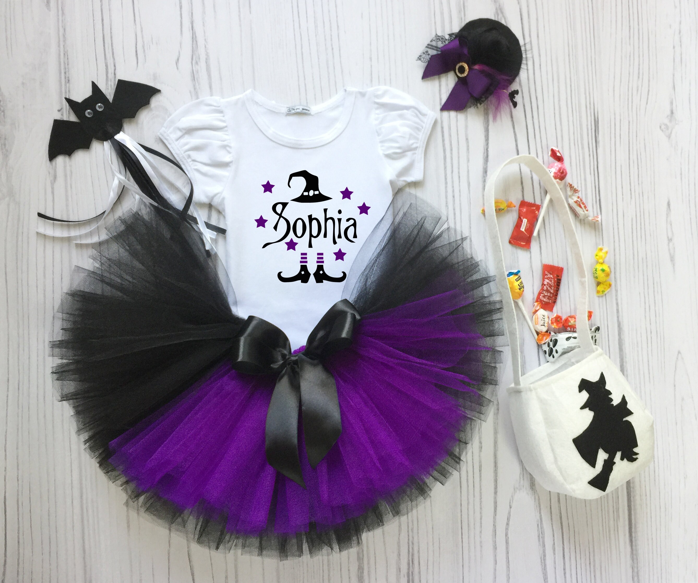 Witch Tutu Outfit For 1st Halloween baby girl witch costume Etsy
