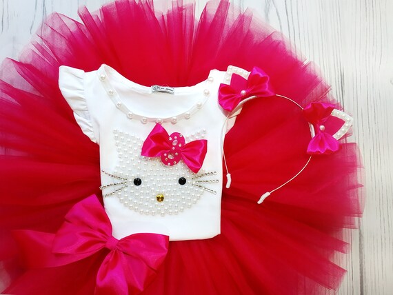 hello kitty tutu dress 1st birthday