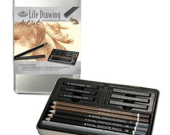 Life Drawing Art Kit W/Tin