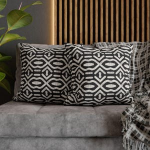 Bohemian Accent Pillow Cover, Stylish Home Decor, Living Room Cushion, Throw Pillow, Modern Textile Art