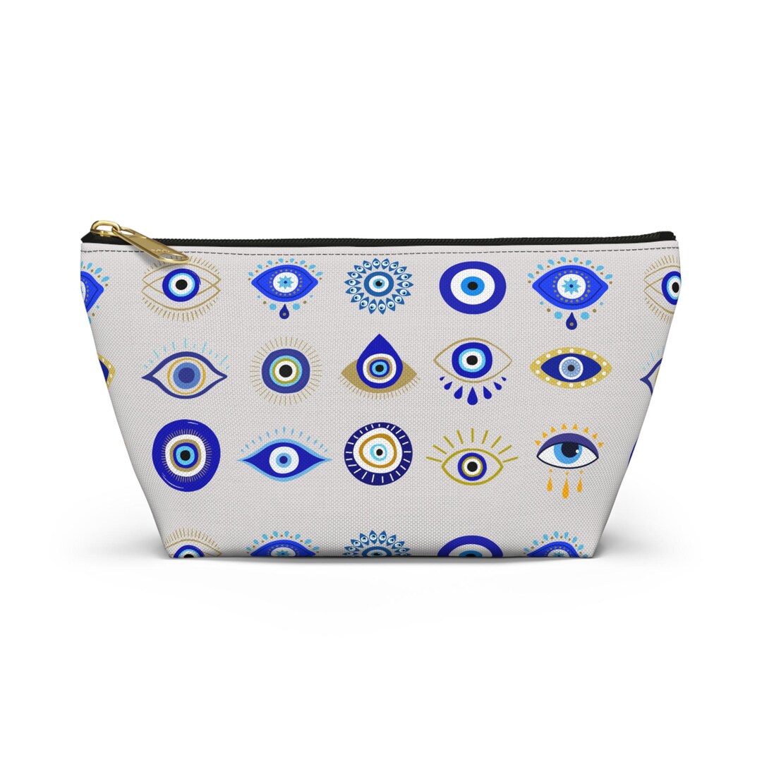 Make up Bag Evil Eye Blue