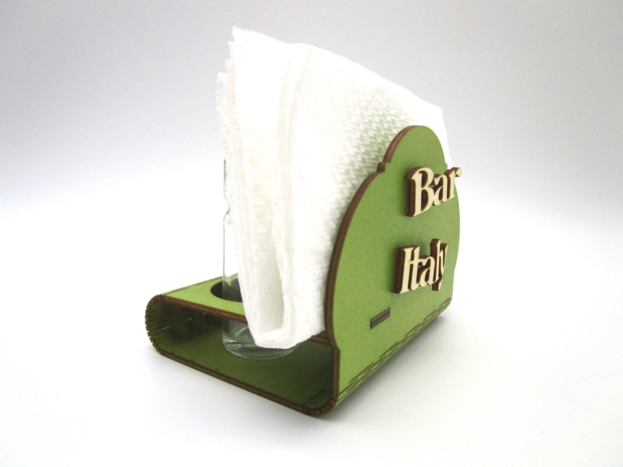 Wooden Napkin Holder Personalized Bar Napkin Holder Etsy UK