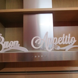 Buon Appetito Wooden lettering, decorative lettering, decorative font, home decor, wooden letters, decoration, original gift