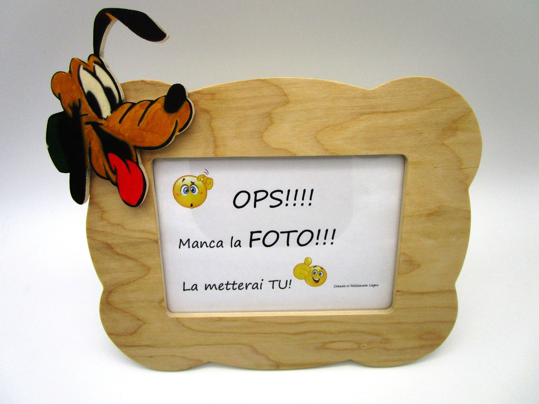 Children Photo Frame With Wooden Pluto Wooden Children Frame | Etsy